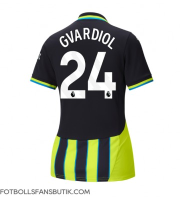 Manchester City Josko Gvardiol #24 Replika Bortatröja Damer 2024-25 Kortärmad